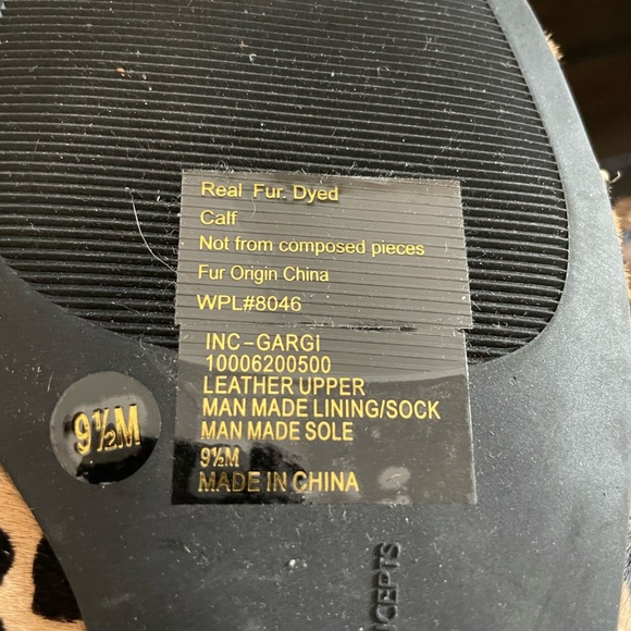 INC International Concepts Gargi Knotted Strap Leopard Slide Sandals - Picture 10 of 10